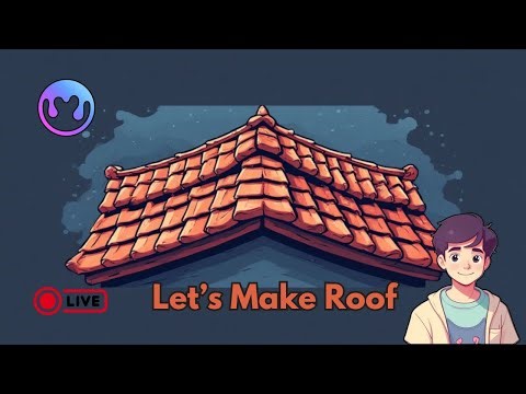 Let’s make Stylized Roof in MaterialMaker | Live #MaterialMaker