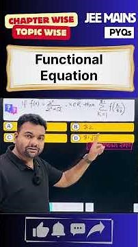 JEE Mains Functional Equations PYQ Pattern 🔥 | Solve Questions from THIS Trick in just 10 seconds