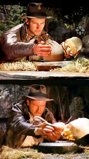The shot-for-shot perfect reaction of the legendary opening sequence from Raiders of the Lost Ark (1981) in the 2024 video game Indiana Jones and the Great Circle.