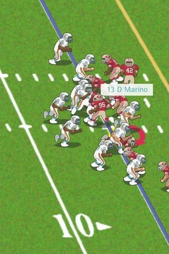 1984 49er vs Dolphins (highlight) Dan Marino touchdown run.