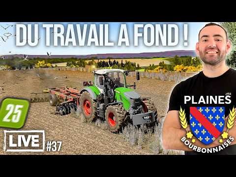 🔴LIVE LES PLAINES BOURBONNAISES #37 - DU BOULOT DANS LES CHAMPS AVEC NOS 2 FENDT !