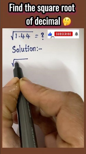 How to Find Square Root of Decimal Numbers Easily? 🧠⚡ #shorts #maths #teachingtreasury