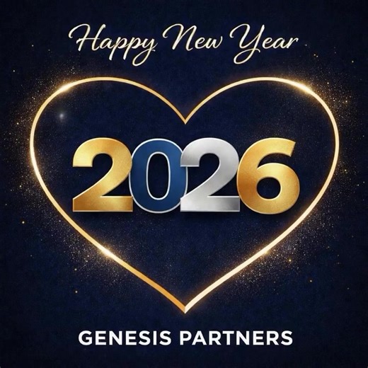 Happy New Year from Genesis Partners As we welcome 2026, we want to take a moment to sincerely thank our clients for the trust, collaboration, and partnership you’ve shared with us. Your vision inspires the work we do, and we are grateful for the opportunity to help bring ideas to life and support your continued growth. To those we have yet to work with, we look forward to building new relationships rooted in creativity, strategy, and purpose in the year ahead. Here’s to a year of growth, meanin