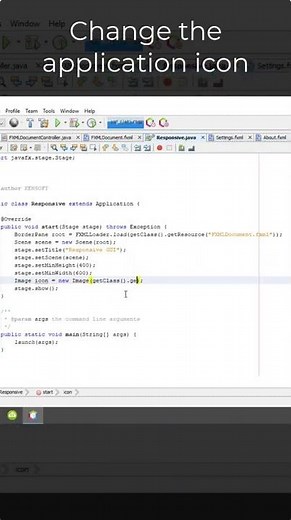 Change the app icon #java #javaprogramming #javatutorial #shorts