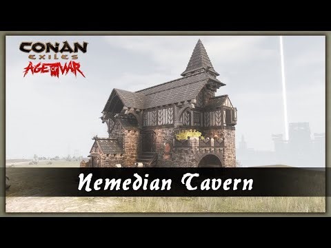 HOW TO BUILD A NEMEDIAN TAVERN [SPEED BUILD] - CONAN EXILES