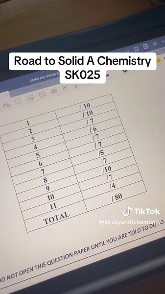 Road to Solid A Chemistry SK025 #sk025 #pspm #amnclan💥 #sirasyandi #matriculation #fyp