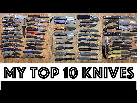 The best of the best. 10 favorite folding knives from my collection.