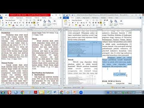 Tutorial Penulisan Artikel Ilmiah dengan template