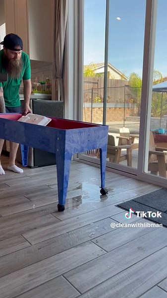 Don't stress over playtime mess! 😏 Kids love having fun, but also love making a mess. The Rinse 'n Wring™ Mop System makes cleanup quick and easy with a mop bucket which has a dual chamber system that works to remove water and dirt efficiently from the mop head. 📹: @The Laidler Family #Libman #LibmanLife #LibmanClean