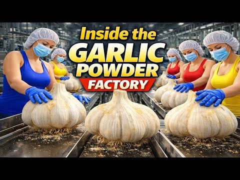Inside the Garlic Powder Factory – How Millions of Units Are Made Daily
