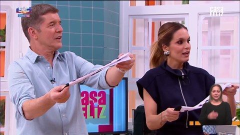 O desafio de gémeos foi uma diversão para a Diana Chaves e o João Baião. Quem será o vencedor?