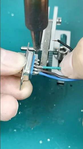 DB head welding wire DB9 pin welding data line production!!