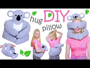 How To Make A Koala Hug Pillow Out Of An Old Sweatshirt - DIY Cute Koala Warming Pillow