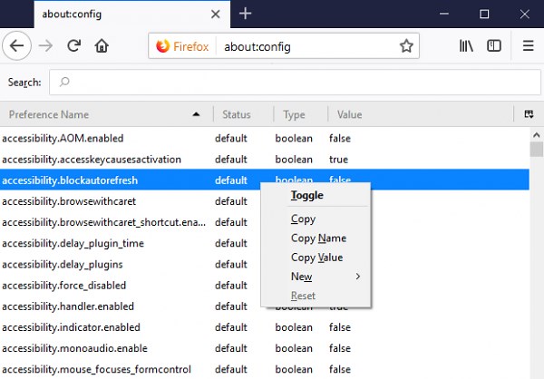 How to stop web page from auto refreshing in Chrome, Edge, Firefox