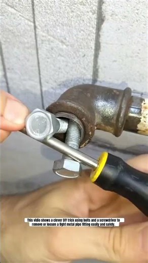 Smart Bolt Trick to Remove Stuck Pipe Fittings | Simple DIY Plumbing Hack