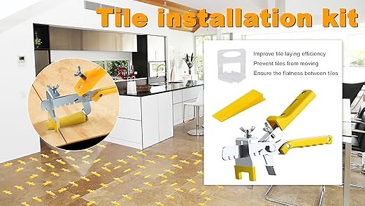 Tile Leveling System, 300 Clips, 100 Wedges, 1 Tile Plier