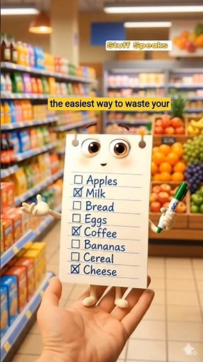 Don’t Waste Money! 🛒 Talking Shopping List Tips | Smart Grocery Shopping #smartspending #shoppinge