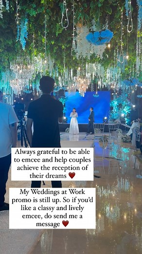 Emceeing is all about helping couples achieve the reception of their dreams ❤️ Message me if you need a lively and classy emcee — my @weddingsatwork promo is still on ❤️ #darlenetansalazarweddingemcee #weddinghost #theweddingtipsheet | The Wedding Tip Sheet by Darlene Tan - Salazar | Facebook