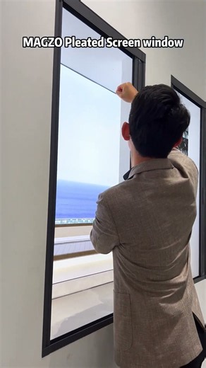 Install in Minutes, Remove with Ease! ✨ #magzo #screen #window #pleated