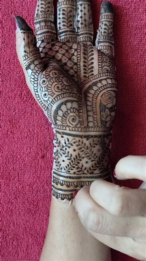 simple and easy full bridal mehndi design trick #mehndi #mehndidesign #simplemehndi #trending #henna