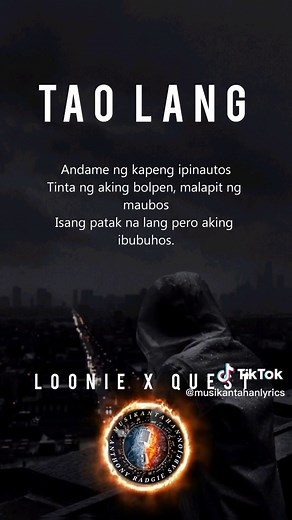 Tao Lang: Loonie's Best Tagalog Rap Song