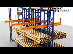 Electric Telescopic Cantilever Rack For Pipe Storage Roll Out Cantilever Racking