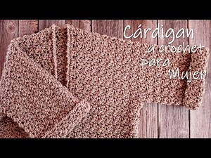 Crochet cardigan for women - KNIT IT IN ONE PIECE! Step by step!!