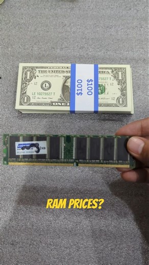 Ram prices Saw a Rapid increase #tech #shortsfeed