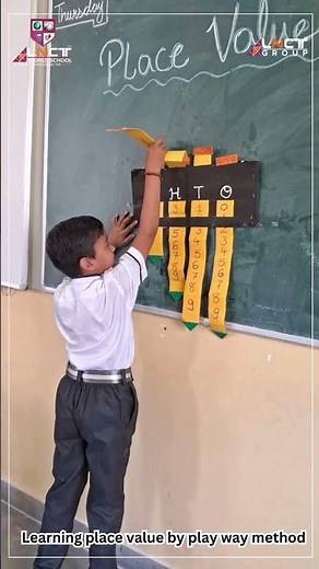 Maths Activity Class 3 Grade III were engaged in LEARNING PLACE VALUE BY PLAY WAY METHOD . 📚