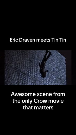 Eric Draven meets Tin Tin Awesome scene from the only Crow movie that matters #theCrow