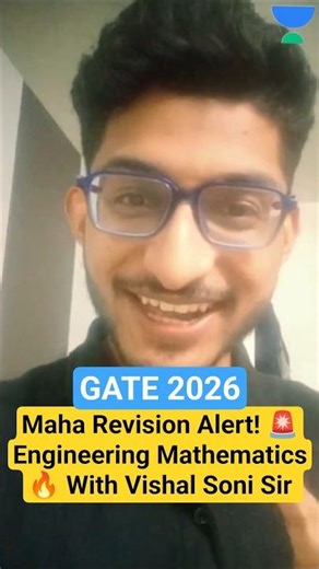 GATE 2026 Maha Revision Alert! 🚨Engineering Mathematics🔥 #gate2026 #vishalsonisir #unacademy