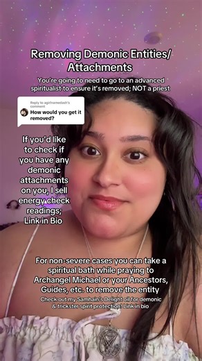 Replying to @agirlnamedash How To Remove Demonic Entities & Attachments