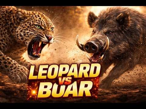 Leopard vs Wild Boar – Deadly Survival Fight Caught on Camera | Brutal Animal Battle!