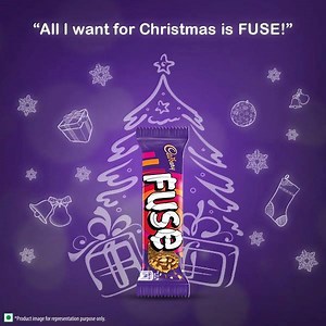 It truly is the season to be happy, so eat what you love the most! What are you waiting for? Grab a chocolaty #FUSE today! #ChocolatyFeast | Cadbury Fuse