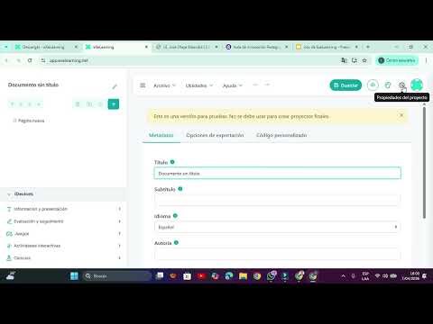 Exelearning 01 - Cómo ingresar a exeLearning onLine