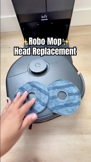 Loving the Eufy x10 Pro Omni 💖 replacing the mop heads is quick & easy too #eufy #cleaning #robot