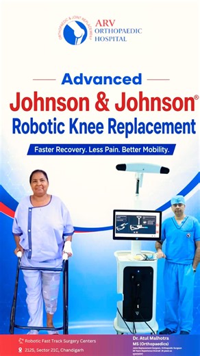 Successful Robotic Knee Replacement: Kuldeep Kaur's Recovery Story | ARV Hospital Chandigarh
