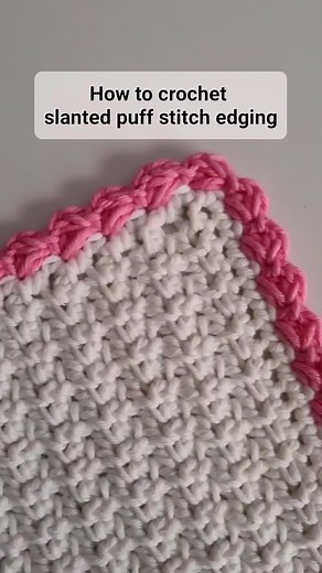 The slanted puff stitch edging is currently my favorite way to finish crochet project. I have used it in many ways in my few crochet project. 🧶 Simple and Modern Style Coasters 🧶 Mellow Dishcloth 🧶 Wheelie Coasters Add a nice finishing touch to your crochet project. #crocheting #crochetaddict #crochetlove #crochetdoily #crochetlace #crochetforsummer #crochethome #crochetersofinstagram #crocheted #crocheteveryday #crocheter #crochetart #crochetlover | Crochet for you
