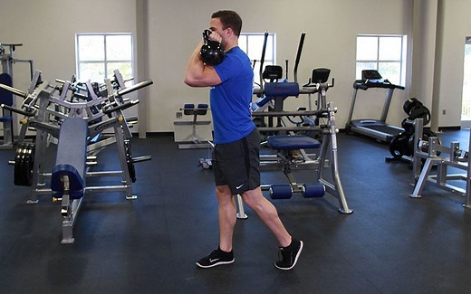 Kettlebell Single Arm Racked Carry