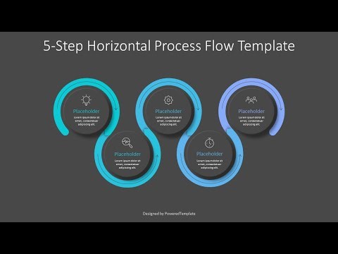 5-Step Horizontal Process Flow Template - Free Google Slides theme and PowerPoint template