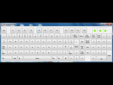 Visual Basic.Net Tutorial-How to make On-Screen Keyboard using SendKeys Method