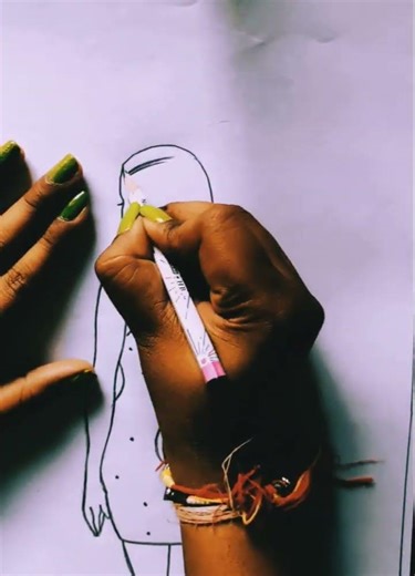 How to draw a beautiful modern drawing💗#shortvideo #art #pencilsketchings #pencilportrsit