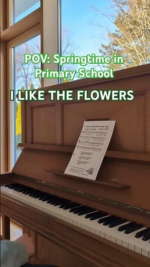 I Like The Flowers 🌷🎶 (Ich lieb' den Frühling) #piano #music #childhood #school #song #spring