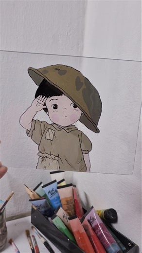 Grave of the Fireflies #art #glasspainting #anime #treading #short