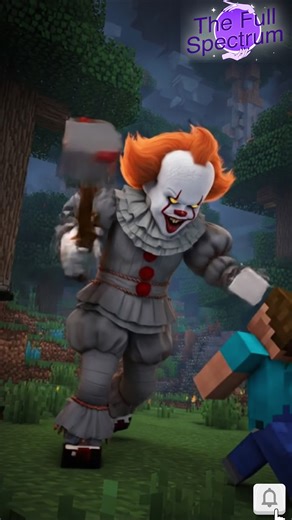 Pennywise Terrorizes Minecraft #pennywise #minecraft #horror #gaming #shorts