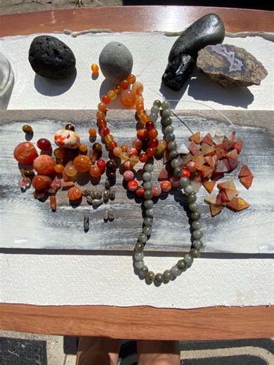 Mixed Lot of Gemstone Beads - Etsy