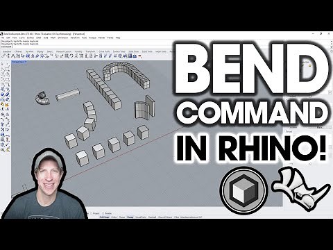 How to Use the BEND COMMAND in Rhino - Step by Step Tutorial!
