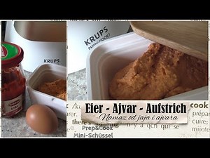 KRUPS Prep and Cook Mini-Schüssel * Eier - Ajvar - Aufstrich
