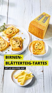 Schnell, einfach und lecker – so lieben wir Fingerfood. 😍 Diese Blätterteig-Tartes sind optimal für geeignet für euer erstes Picknick in diesem Jahr (natürlich auch für das zweite!) und vereinen fruchtig-kräftigen Le Gruyère AOP, saftige Birnen und süßen Honig – könnt ihr uns ein leckereres Trio nennen? 🧀 Das ganze Rezept findet ihr hier: https://www.foodboom.de/rezept/birnen-blaetterteig-tartes #schweizerkäse | FOODBOOM