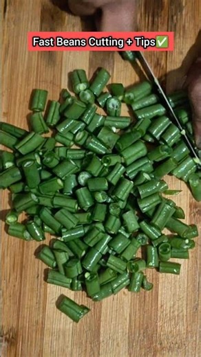 Fast Beans Cutting + Pro Tips ⚡| Day 2 | #shorts